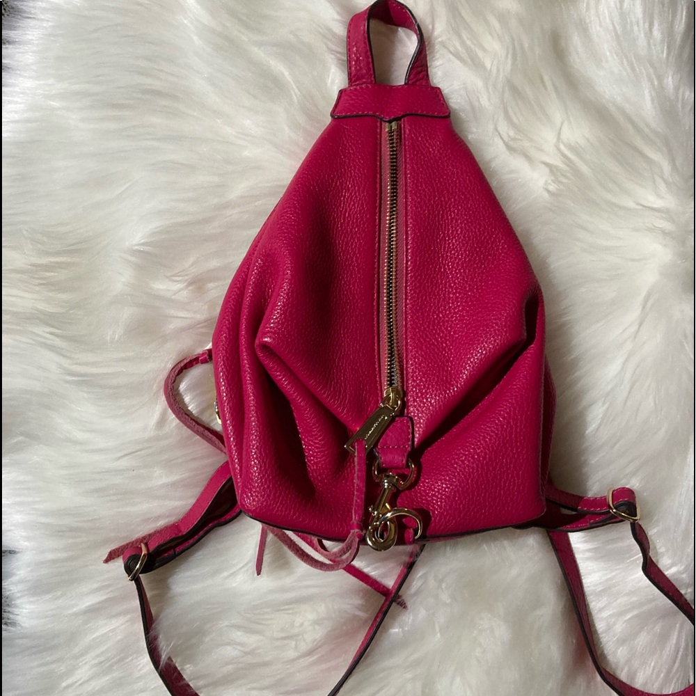 Rebecca Minkoff Julian backpack in gorgeous fuschia color.